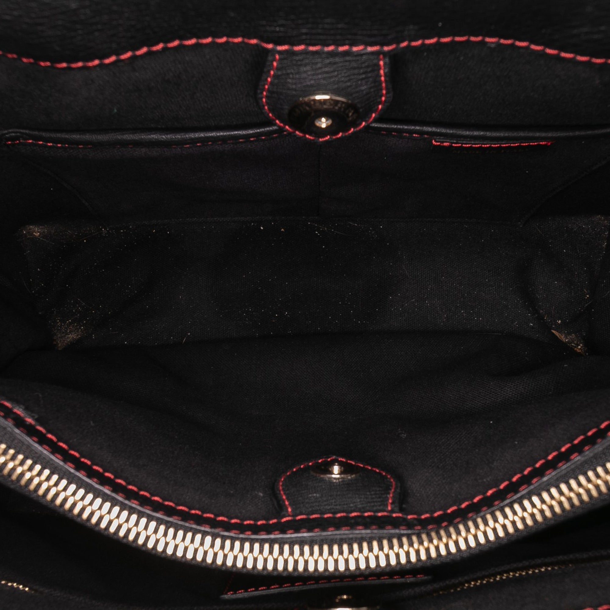 Medium Leather Patchwork and House Check Banner Satchel
