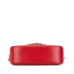 Medium Leather Lady Web Crossbody