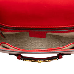 Medium Leather Lady Web Crossbody