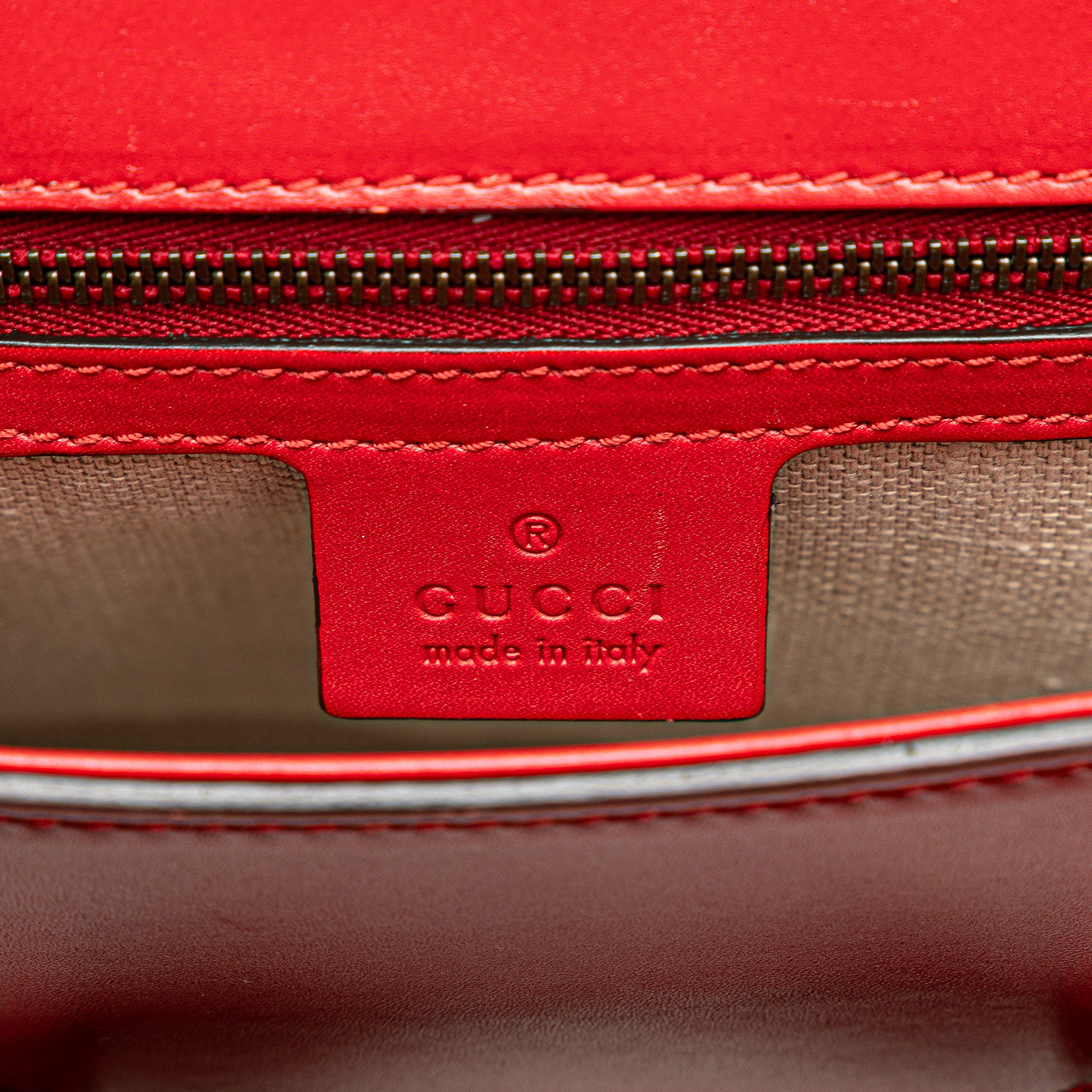 Medium Leather Lady Web Crossbody