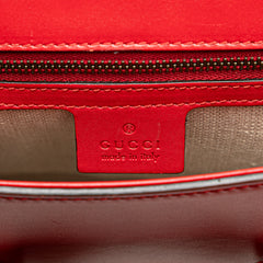 Medium Leather Lady Web Crossbody