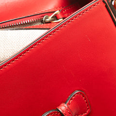 Medium Leather Lady Web Crossbody