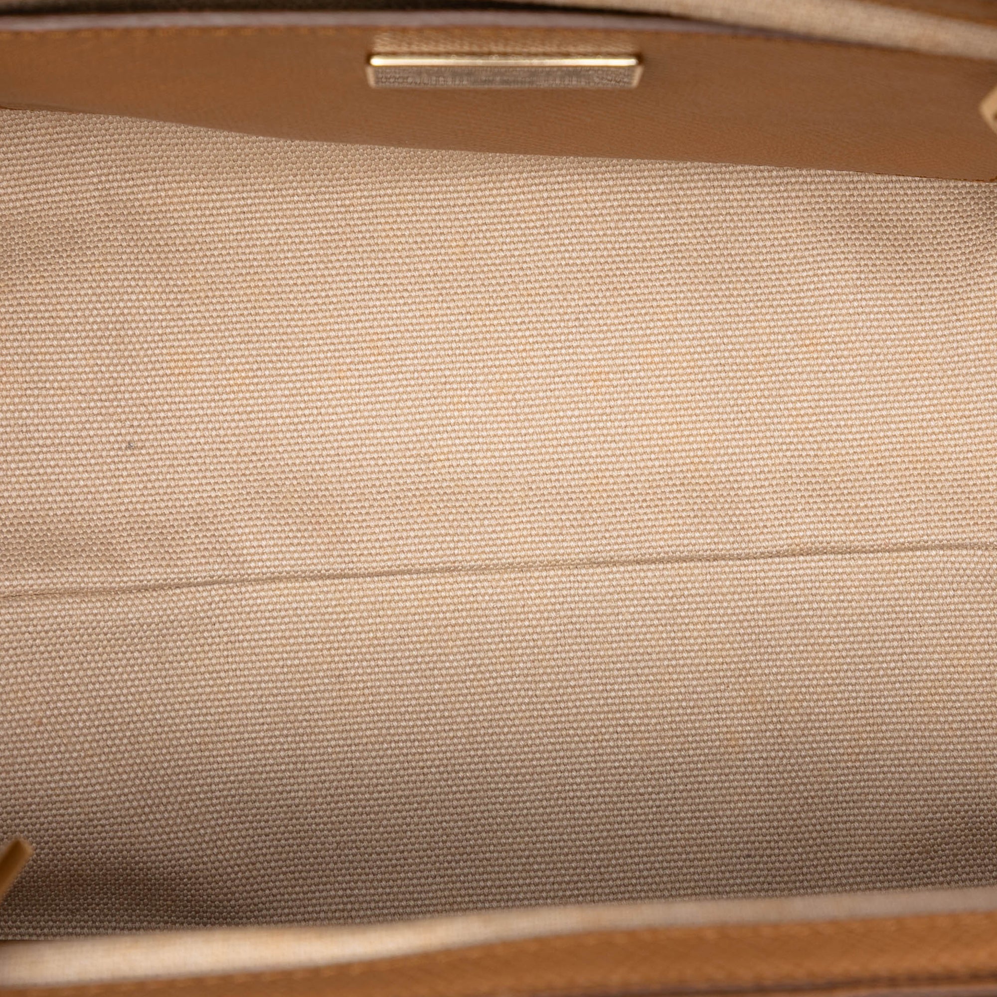 Bicolor Saffiano Cuir Trimmed Leather Satchel