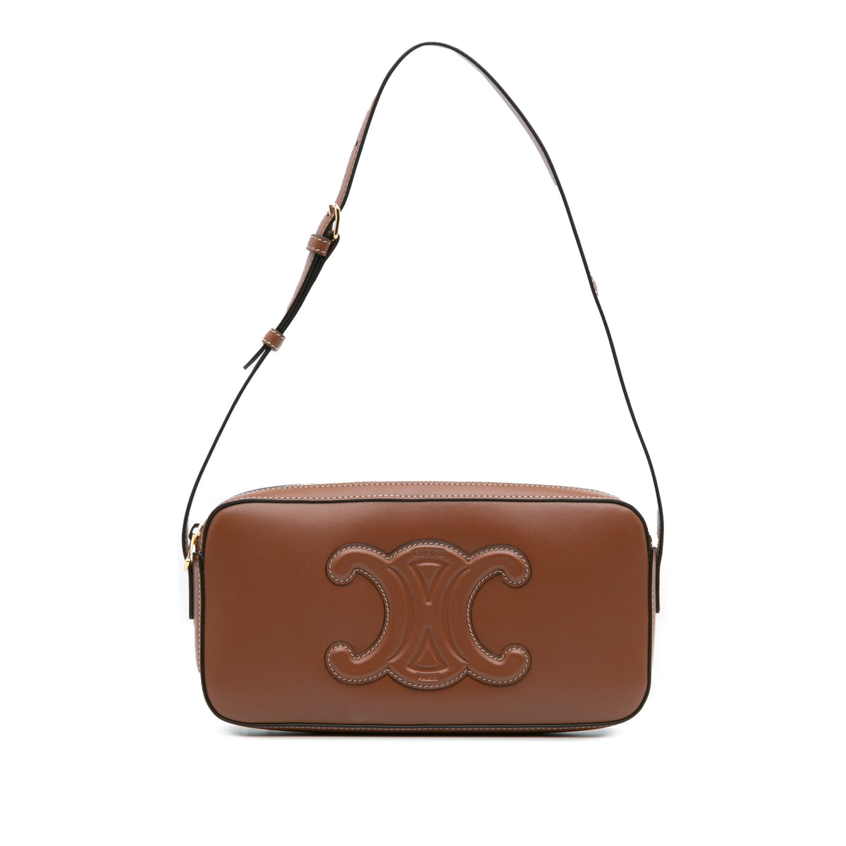 Mini Calfskin Cuir Triomphe Camera Shoulder Bag