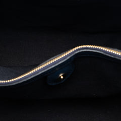 Medium Leather and House Check Banner Satchel