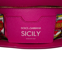 Medium Calfskin Dauphine Amore Soup Can Print Miss Sicily Satchel