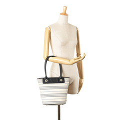Stripes Canvas Shoulder Bag