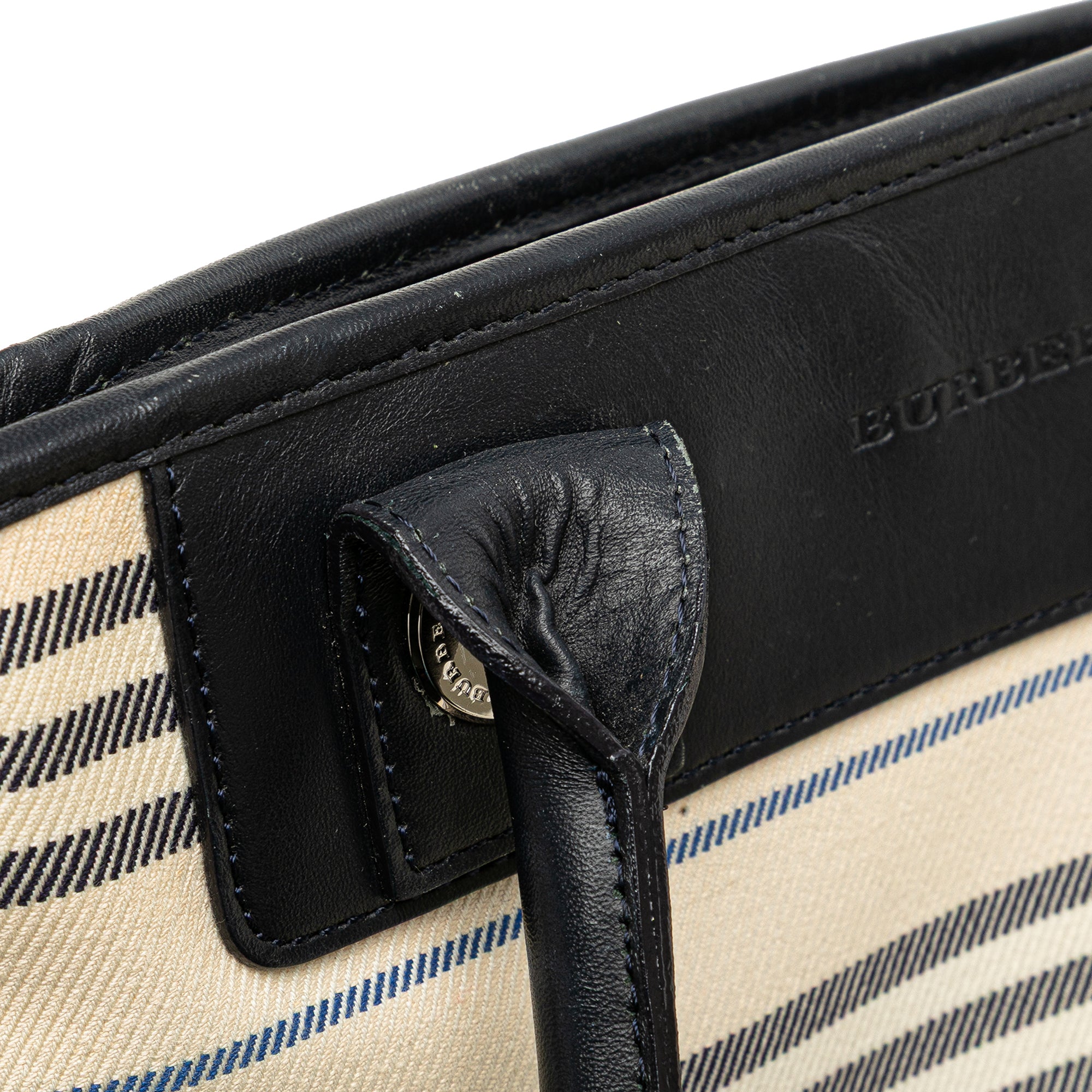 Stripes Canvas Shoulder Bag