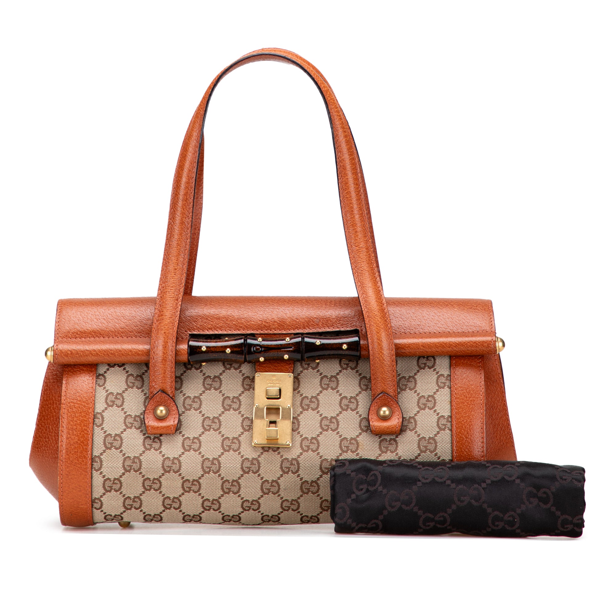 GG Canvas Bamboo Bullet Shoulder Bag