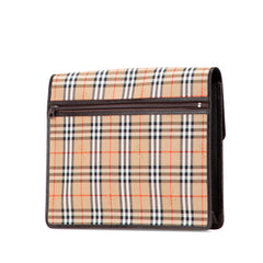 Haymarket Check Canvas Clutch
