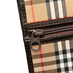 Haymarket Check Canvas Clutch