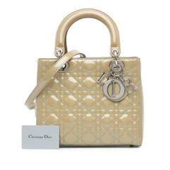 Medium Patent Cannage Lady Dior