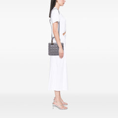 Medium Pearlescent Lambskin Cannage Lady Dior