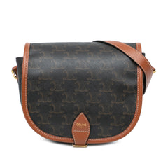 Medium Triomphe Coated Canvas Folco Crossbody