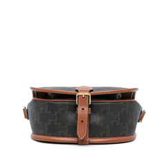 Medium Triomphe Coated Canvas Folco Crossbody