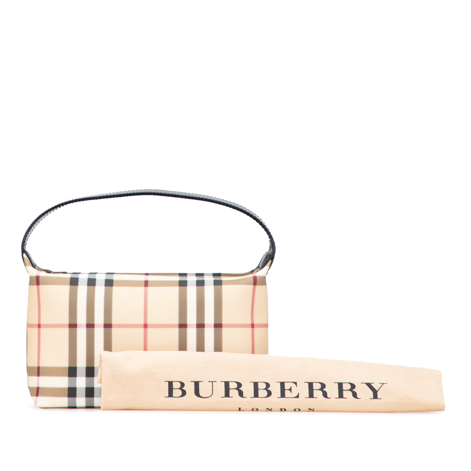 Mini House Check Coated Canvas Handbag