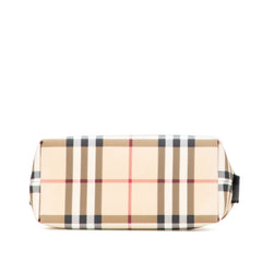 Mini House Check Coated Canvas Handbag