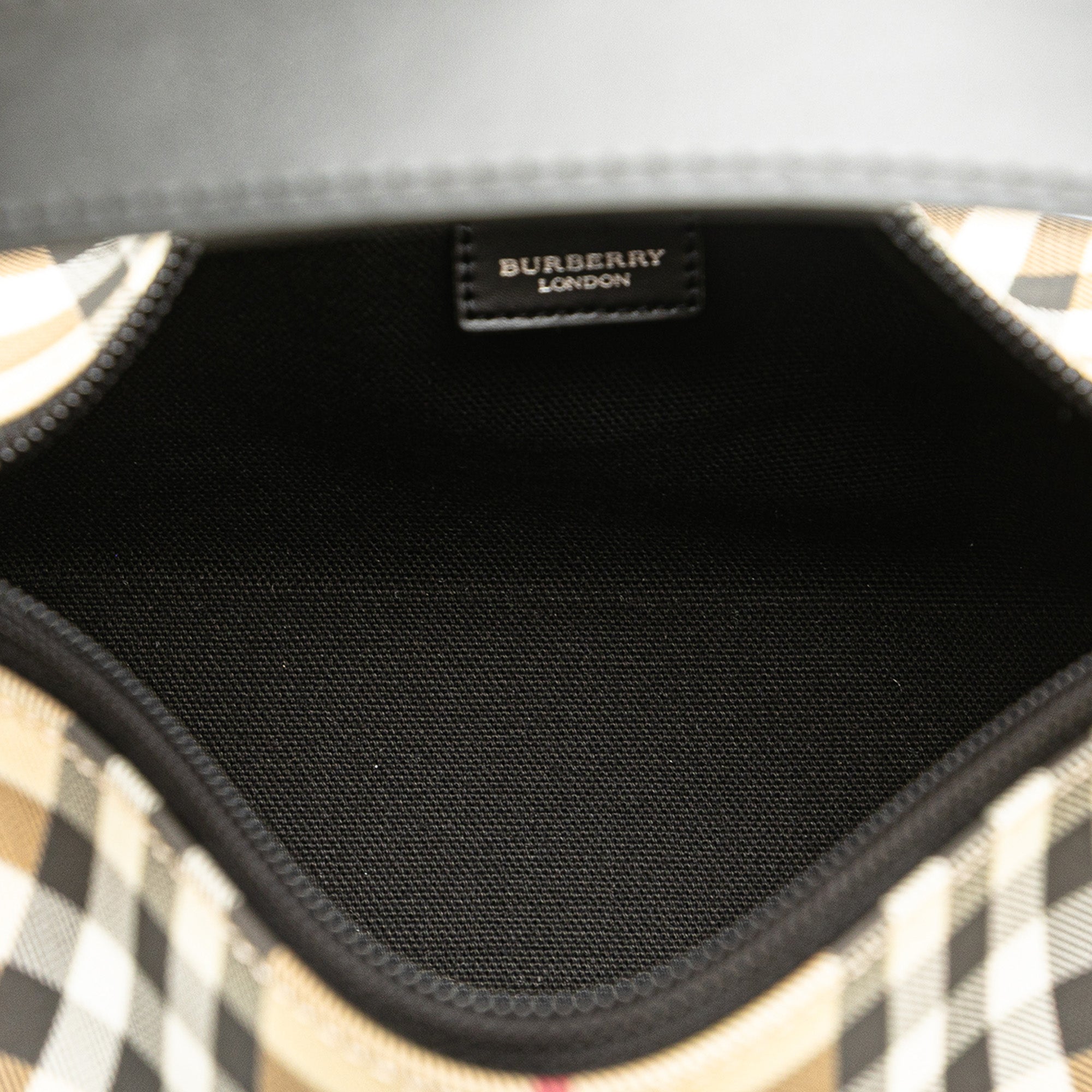 Mini House Check Coated Canvas Handbag