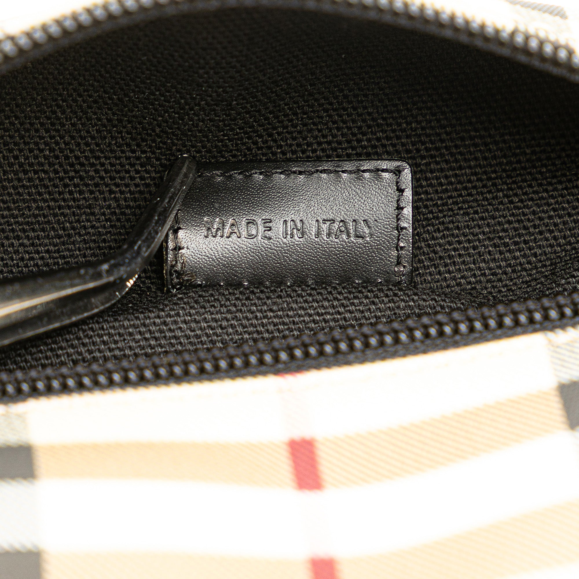 Mini House Check Coated Canvas Handbag