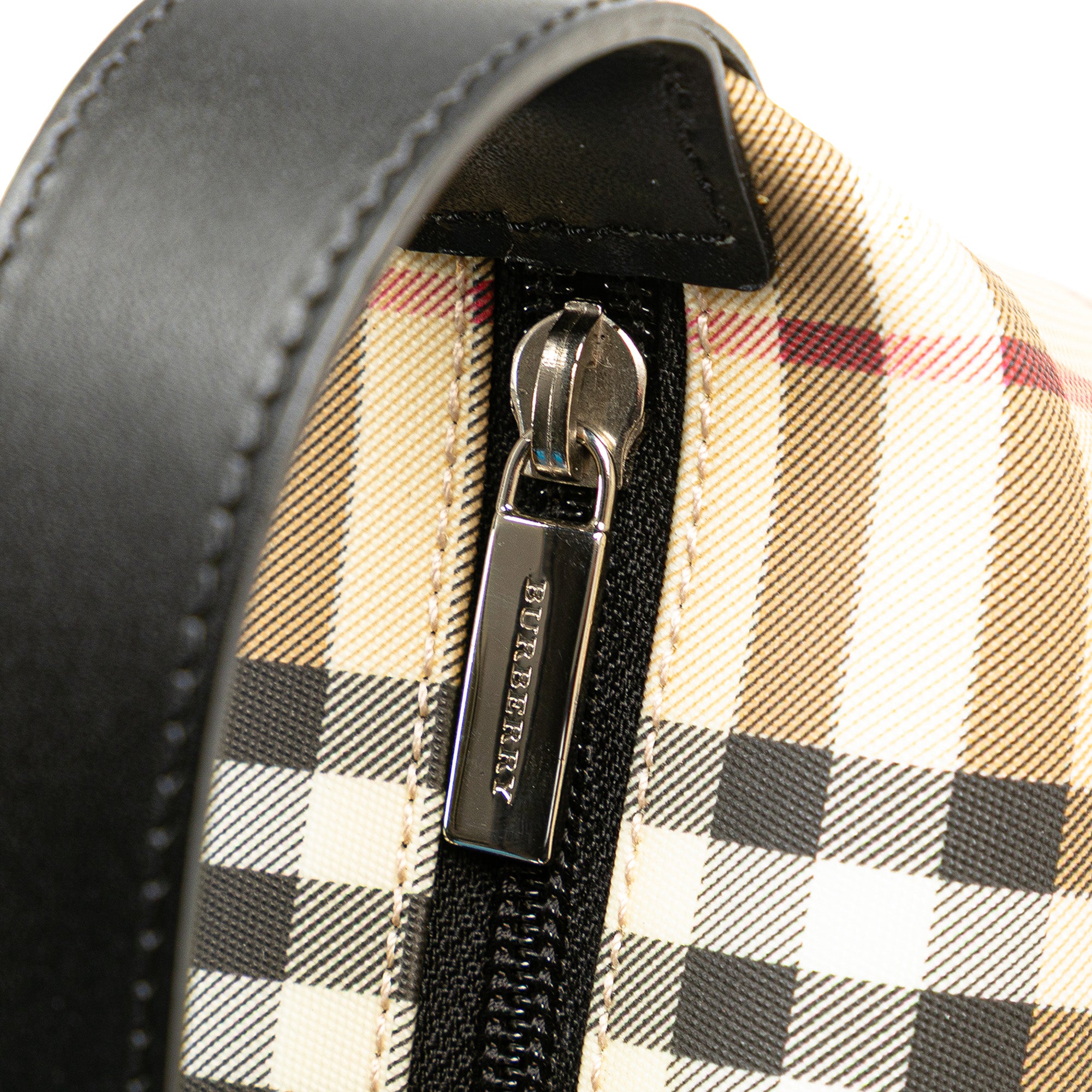 Mini House Check Coated Canvas Handbag