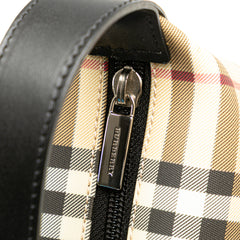 Mini House Check Coated Canvas Handbag