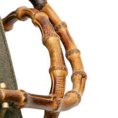 Suede Bamboo Satchel