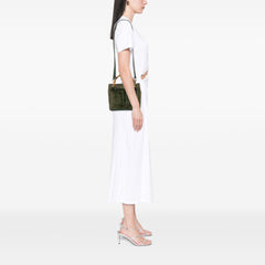 Suede Bamboo Satchel