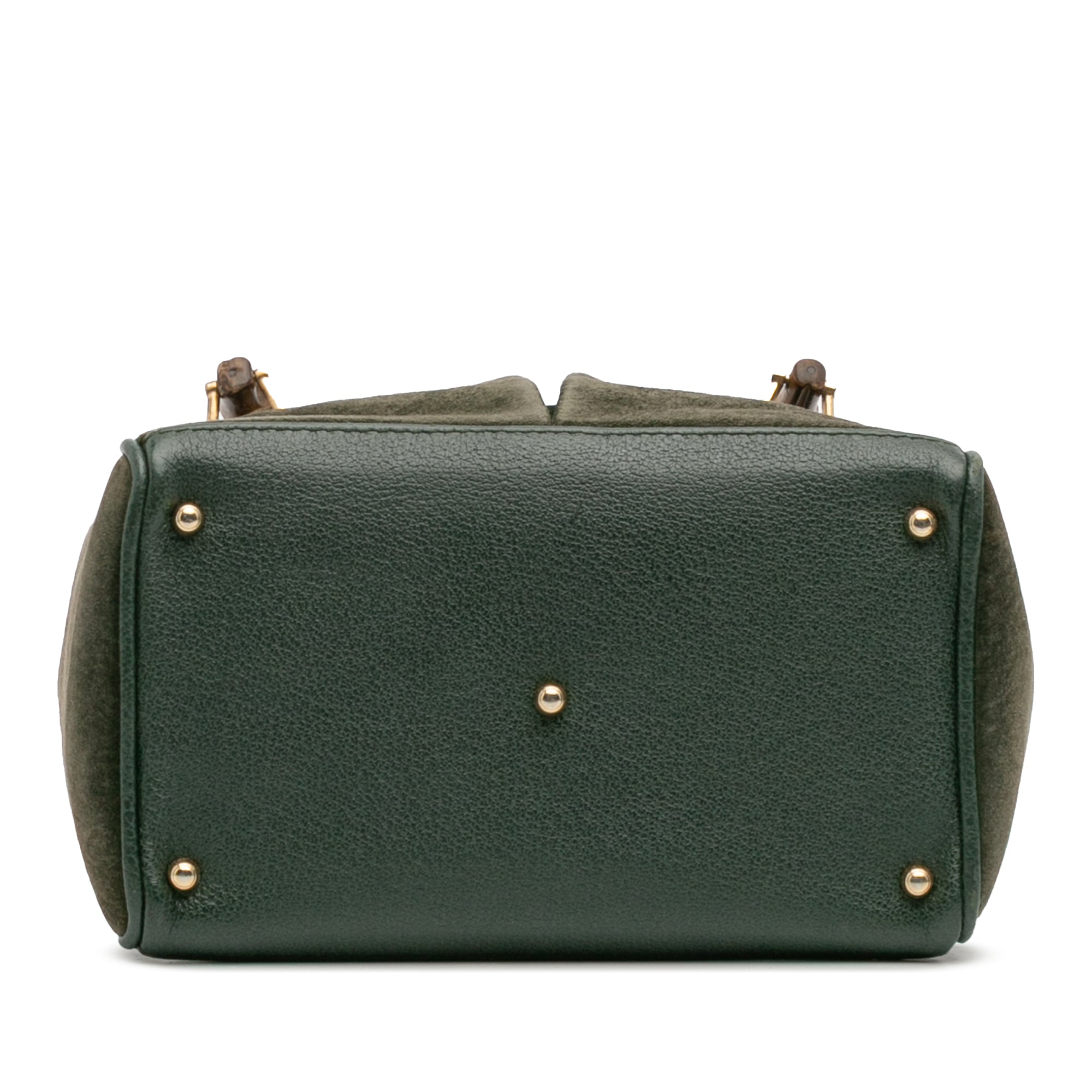 Suede Bamboo Satchel