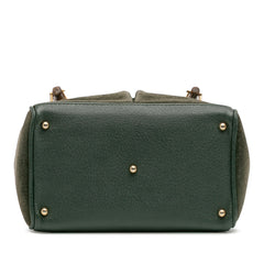 Suede Bamboo Satchel