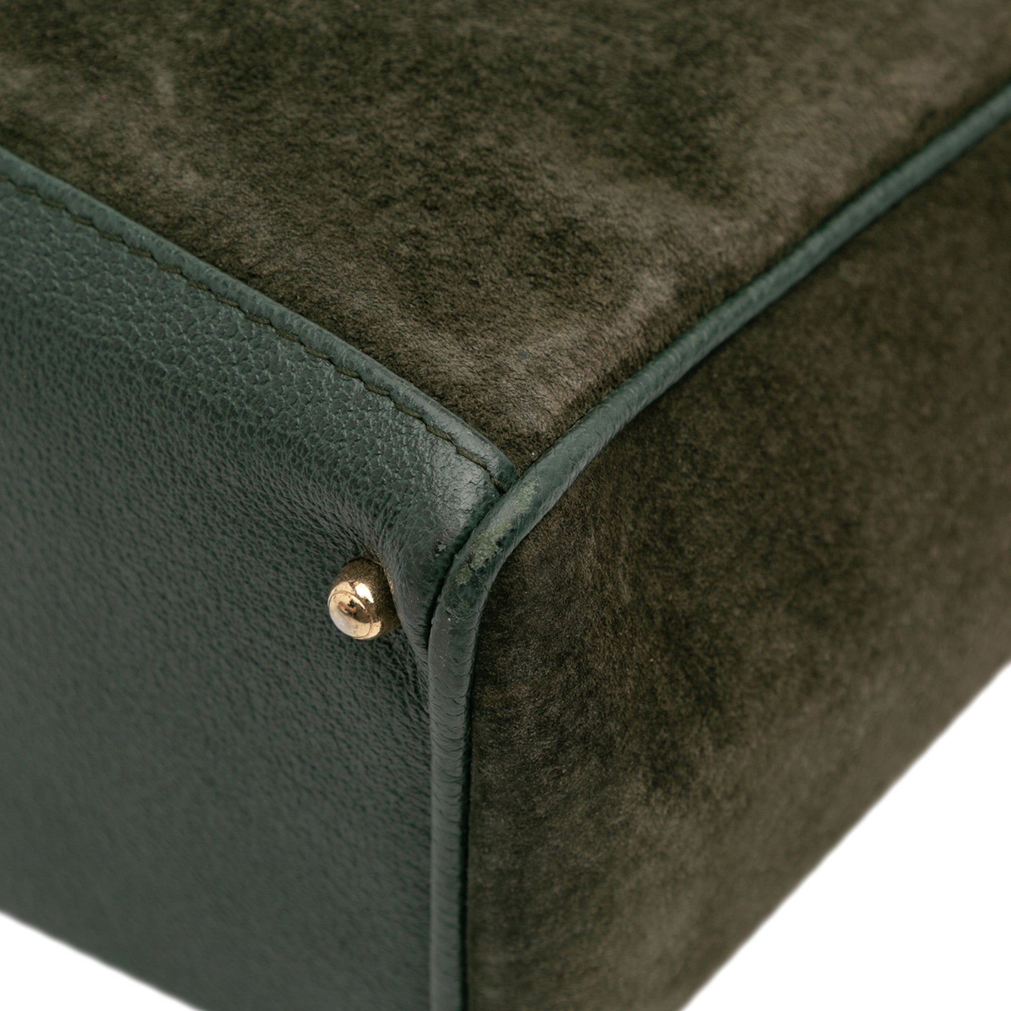 Suede Bamboo Satchel