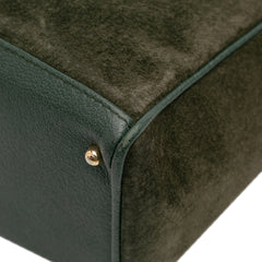 Suede Bamboo Satchel