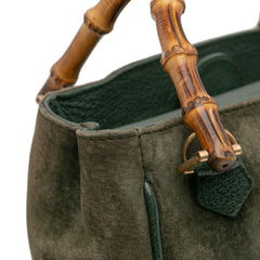 Suede Bamboo Satchel