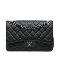 Jumbo Classic Lambskin Double Flap
