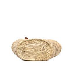 Large Raffia Basket Bag