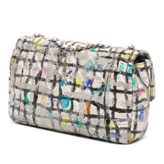 Mini Rectangular Calfskin Hand Painted Graffiti Flap