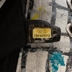 Mini Rectangular Calfskin Hand Painted Graffiti Flap