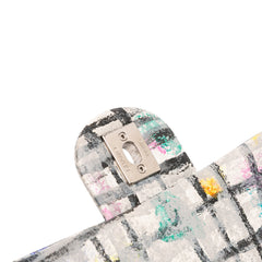 Mini Rectangular Calfskin Hand Painted Graffiti Flap