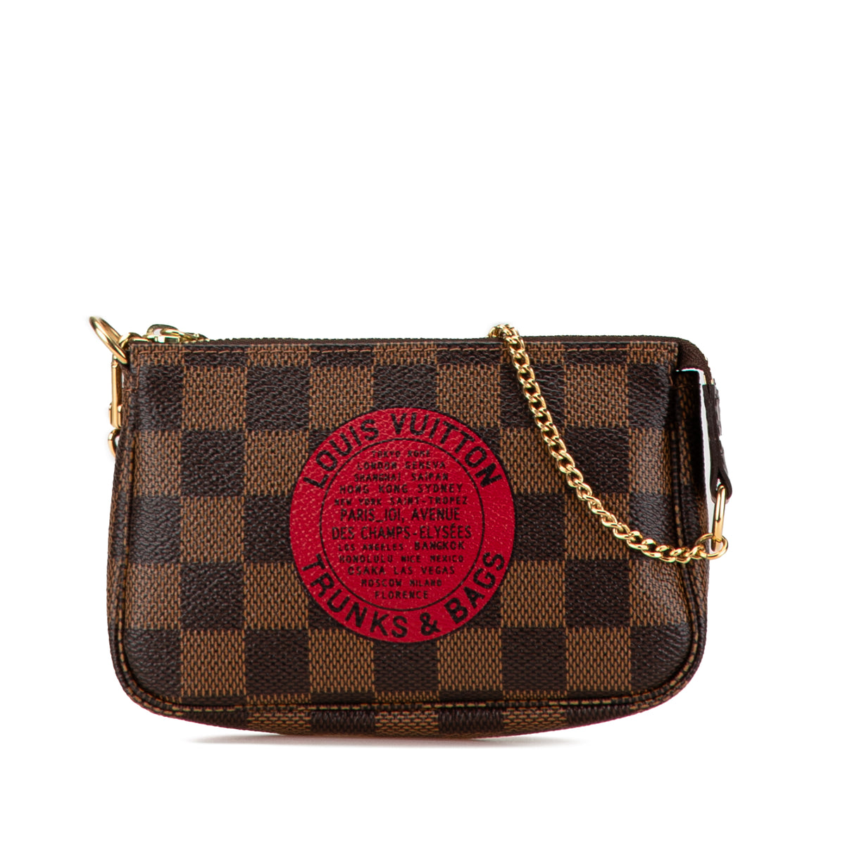 Damier Ebene Trunks and Bags Mini Pochette Accessoires
