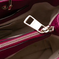 Medium Calfskin Bamboo Shopper Satchel