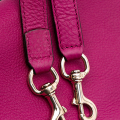 Medium Calfskin Bamboo Shopper Satchel