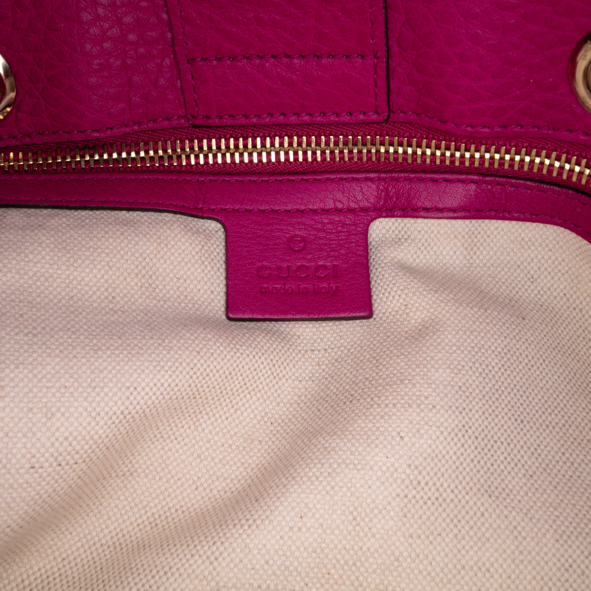Medium Calfskin Bamboo Shopper Satchel