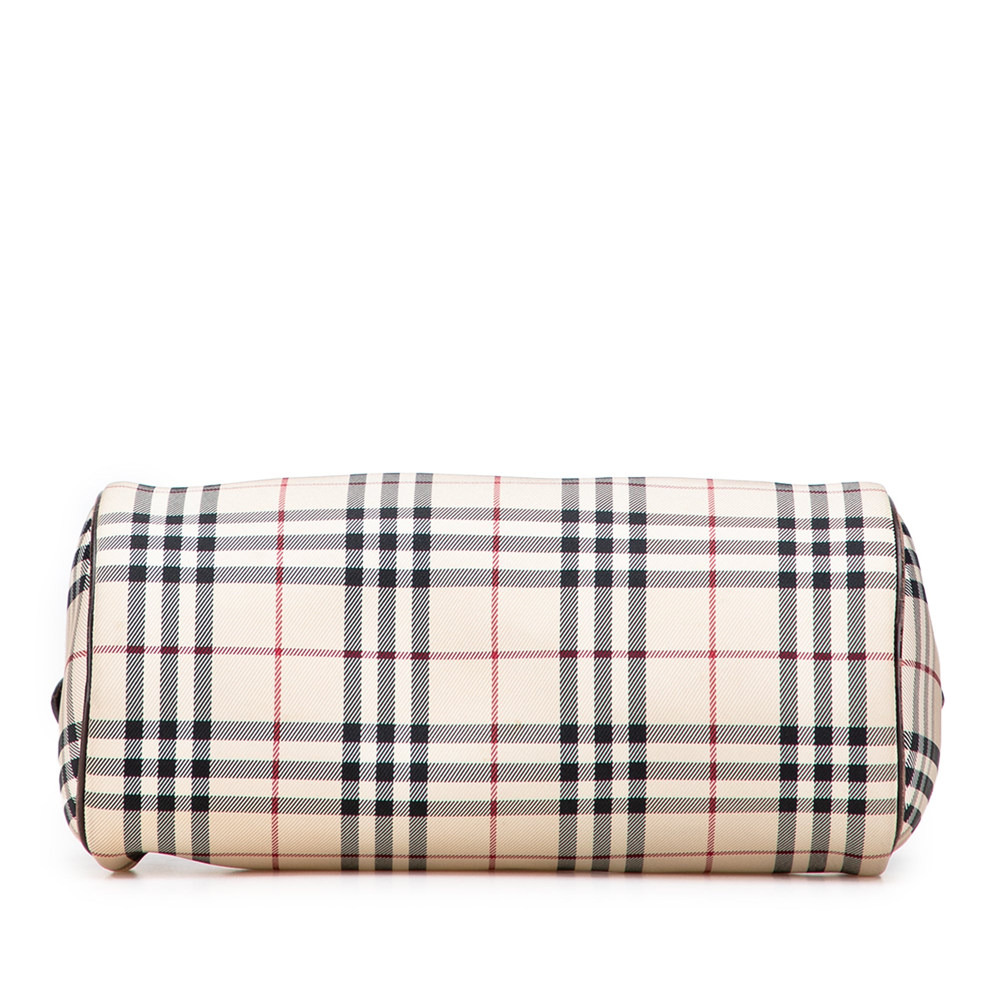 House Check Canvas Barrel Handbag