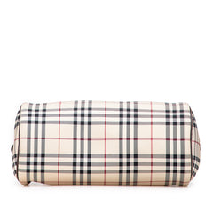 House Check Canvas Barrel Handbag