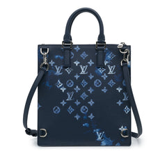 Monogram Ink Watercolor Sac Plat Zippe_2