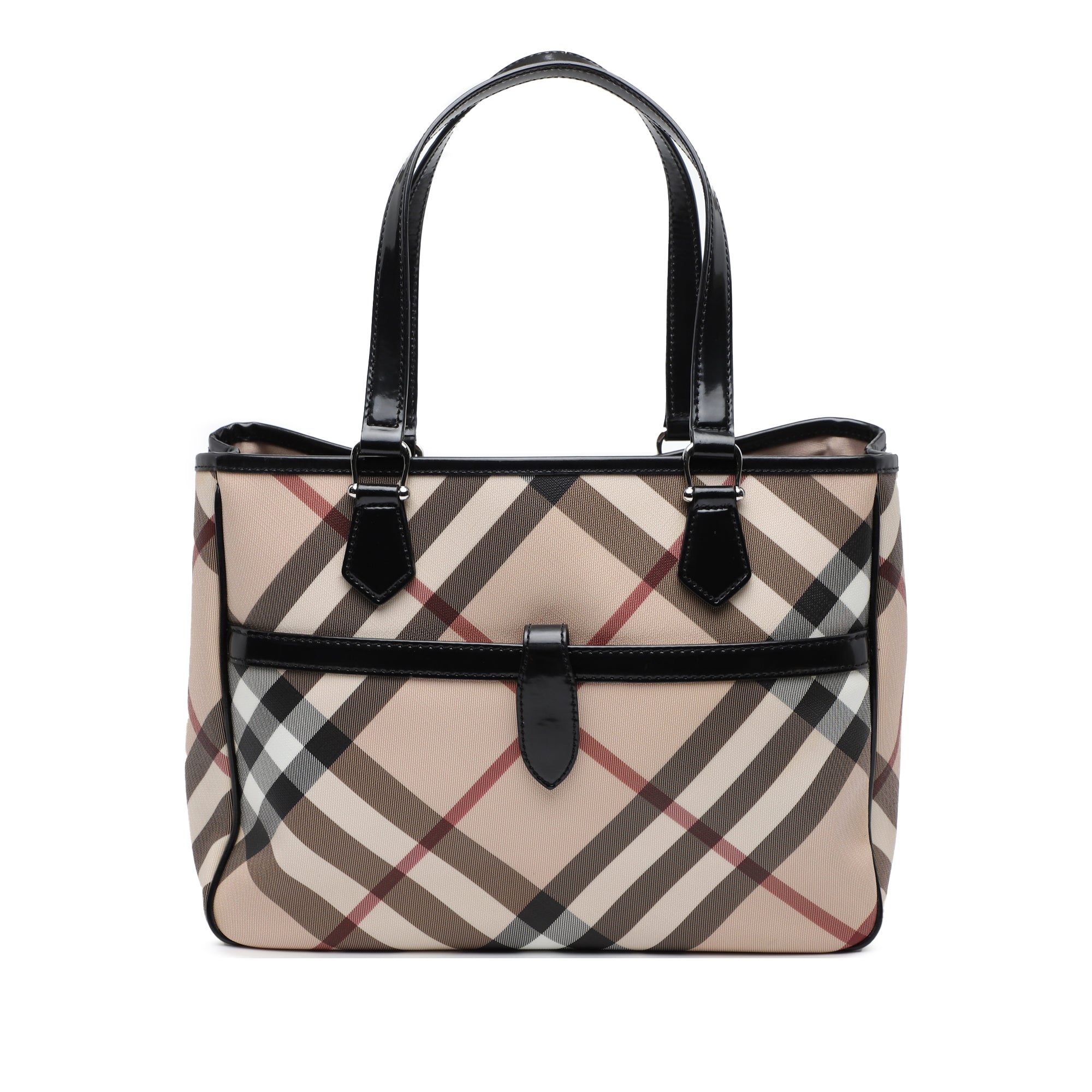 Supernova Check Coated Canvas Tote