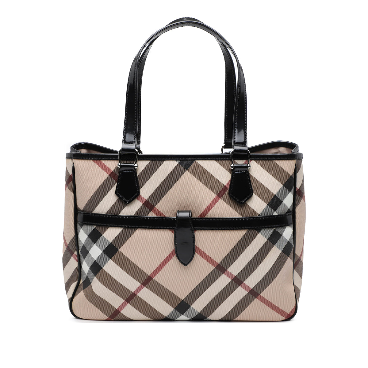Supernova Check Coated Canvas Tote