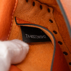 Pebbled Calfskin Rockstud Clutch on Chain