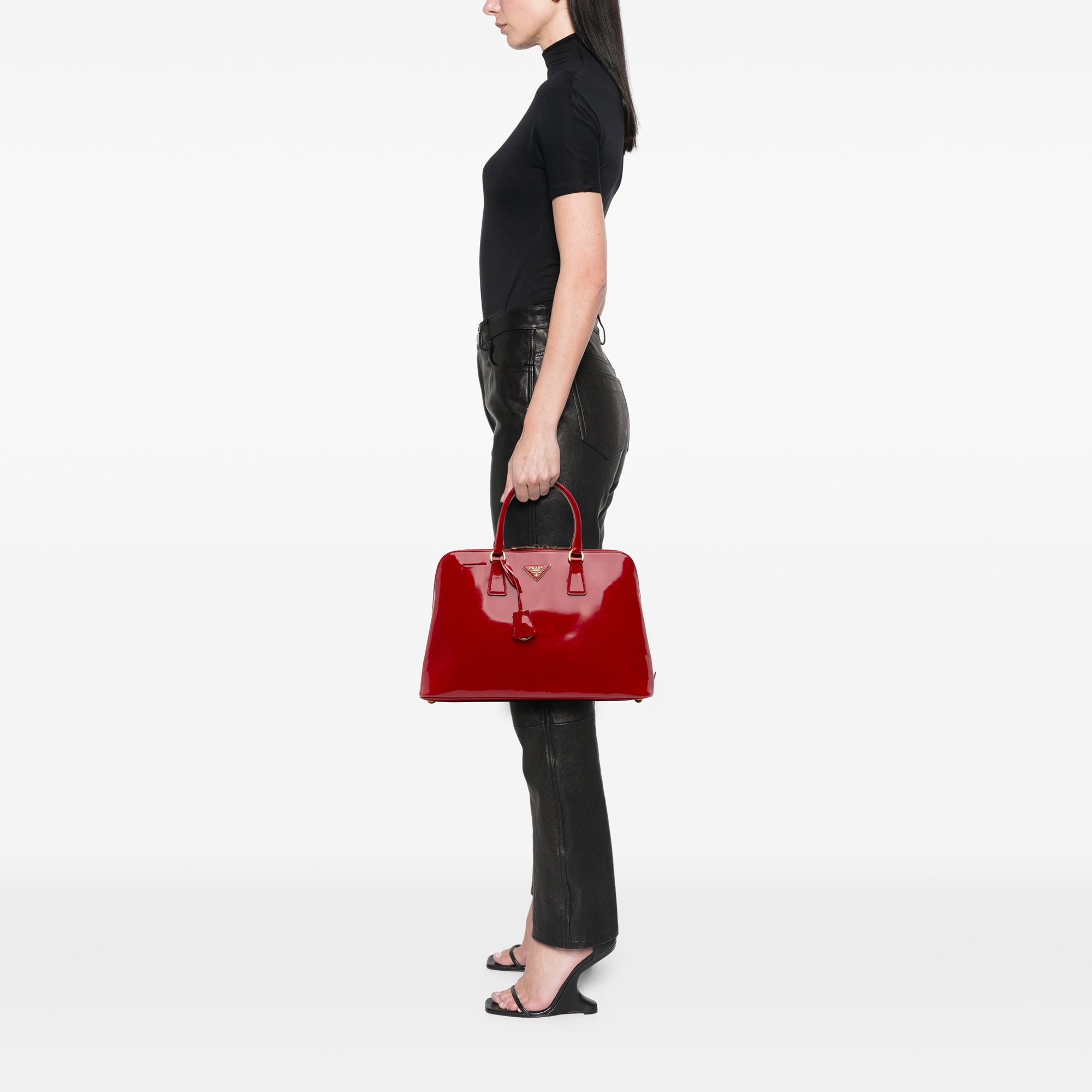 Large Spazzolato Promenade Satchel