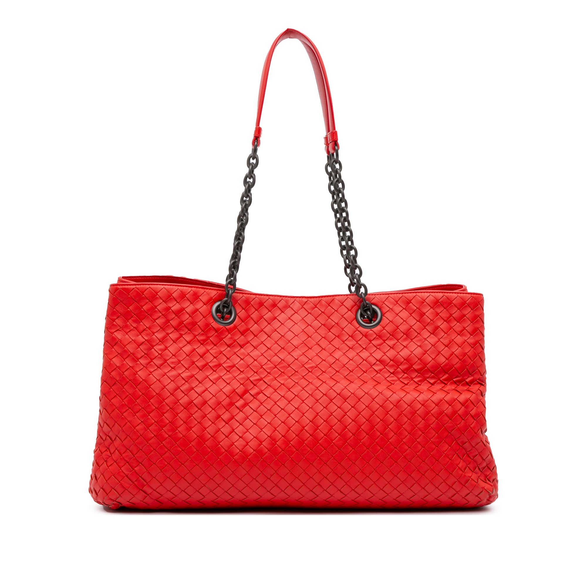 Medium Nappa Intrecciato Double Chain Tote