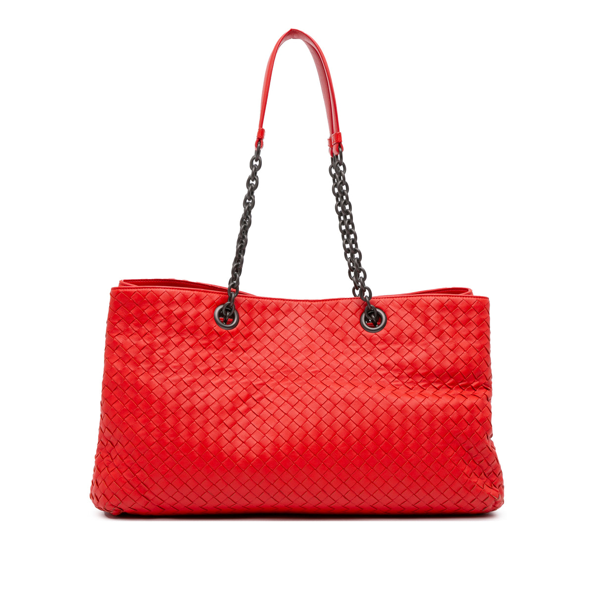 Medium Nappa Intrecciato Double Chain Tote